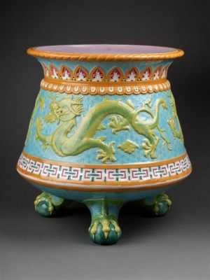  Le Vase aux Dragons Volants en Grès Celadon: Un Témoignage de la Maîtrise et du Mystère !